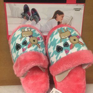 2 pairs - Girls Cuddl Duds Shoes Dog Hearts Tod Size…